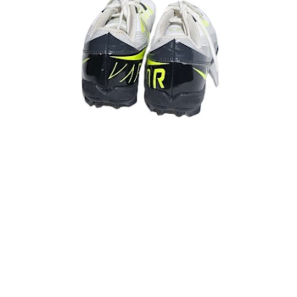 Nike Vapor Edge Shark Football Cleats White Chartreuse Yellow Men\'s 9 Fastflex